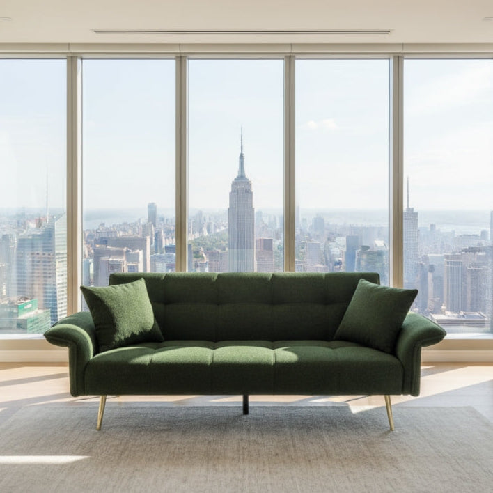 Belvoir Futon Sofa – 2-Seater - Emerald